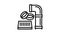 polyvinyl chloride thermoplastic line icon animation