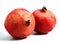 Pomegranata Fruit, punica granatum against White Background
