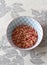 Pomegranate beans in a cute bowl