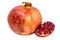 Pomegranate collection Isolated on a white background. Clipping Path