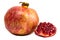 Pomegranate collection Isolated on a white background. Clipping Path