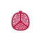 Pomegranate icon, simple design, Pomegranate icon clip art.