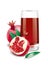 Pomegranate juice illustration