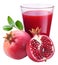 Pomegranate juice with pomegranate