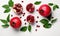Pomegranate and mint garnished salad for healthy eating Creating using generative AI tools