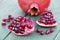 Pomegranate, natural food and medicine, new year healthy lifestyle