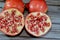 The pomegranate (Punica granatum), a fruit-bearing deciduous shrub in the family Lythraceae, subfamily Punicoideae