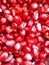Pomegranate seeds close-up photo