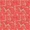 Pomegranate seeds in Seamless pattern