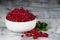 Pomegranate Seeds White Bowl