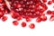 Pomegranate sliced close-up image