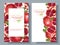 Pomegranate vertical round banners