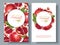 Pomegranate vertical round banners