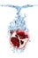 Pomegranate in water