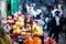 Pomegranates bunch at old town Jerusalem. Israel.