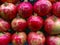 Pomegranates for sale at a farmers market,