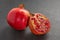 Pomegranates on a slate plate