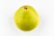 Pomelo on a white background. Place for an inscription. Easy cut. View from above
