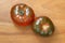 Pomodoro Marmande, Italian tomatoes on a wooden background