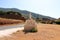 Pomos village, Paphos district, Representation of the Idol of Pomos on a welcome sign. Translation of the Greek words: 3500 BC,