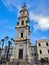 Pompei - Campanile del Santuario della Beata Vergine da Piazza Bartolo Longo