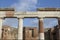 Pompei Forum Columns Detail, Pompei, Italy