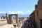 Pompei roman Forum and tourists