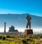 Pompeii, the best preserved archaeological site in the world, Italy. The statue of the Daedalus of Mitoraj.