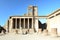 Pompeii city landscape in the shadow of Mount Vesuvius. Italy