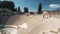 Pompeii, Italy. View Of Great Theatre Of Pompey In Sunny Day