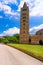 Pomposa Abbey, medieval church and campanile tower. Codigoro Fer