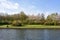 Pond in Alexandra park in springtime, Glasgow, Scotland, UK