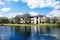 Pond and apartment in Tampa palms community