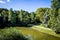 Pond in Buttes-Chaumont Park, Paris