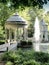 Pond of the Chinescos, that you find in the middle zone of the Gardens of the Prince, Aranjuez, Madrid