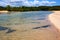 Pond coastline in blue lagoon relax bush madagascar nosy