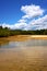 Pond coastline river in the and bush in madagascar iranja