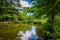 Pond at Elizabeth Park, in Hartford, Connecticut.