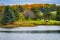 Pond on Farm in Autumn