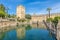 Pond in gardens of Alcazar of the Christian Monarchs in Cordoba