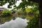 The pond inside Shinsen-en Garden.  Kyoto Japan  ã€€ã€€