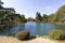 Pond at Kenrokuen gardens. Kanazawa, Japan