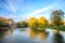 Pond near River Cam in Cambridge