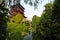 Pond and Pagoda in the park