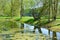 Pond on territory of museum-estate of great russian painter I.E.Repin Zdravnevo, Vitebsk region, Belarus