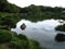 Pond in a traditional Japanese garden