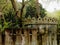 Pond With Trees And Ornate Stone Sculpture In Sintra Portugal