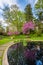 Pond at the WJ Beal Botanical Garden, Michigan State University, in East Lansing, Michigan