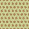 Ponderosa pine cones on green background. Vintage seamless pattern