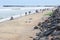 Pondicherry, India - July 15, 2023: Promenade beach